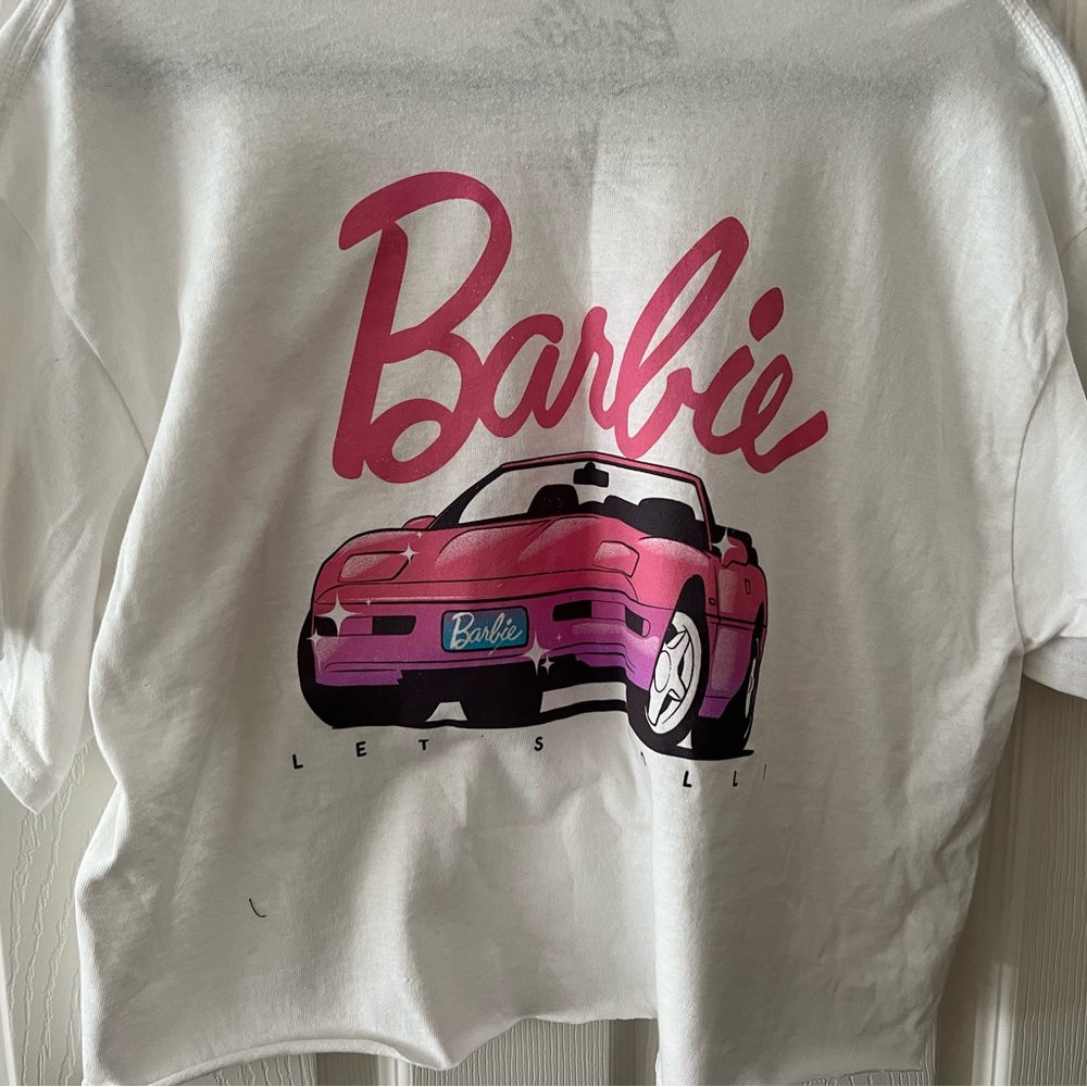 Barbie - crop top shirt! Super cute. - Picture 2 of 5
